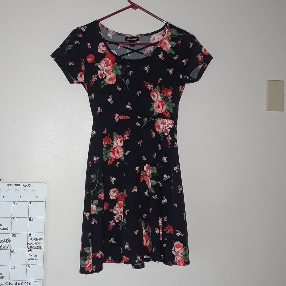 Rose pattern dress